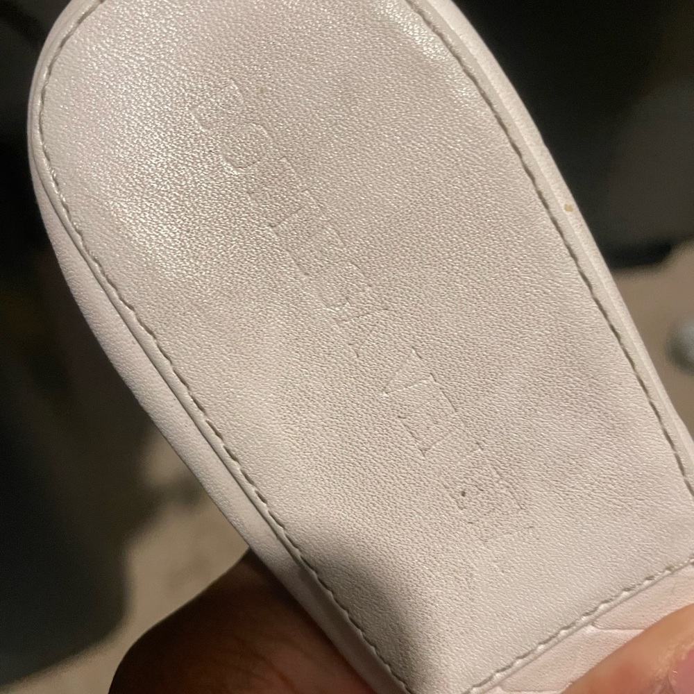 white bottega veneta heel